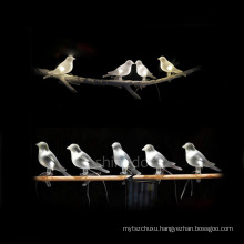 holiday decoration lights 5 pcs led plastic solar bird Light